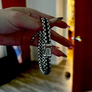 Stamped .925 Silver David Yurman link bracelet, mint condition